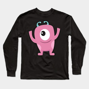 Cute cartoon monster Long Sleeve T-Shirt